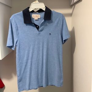 Penguin Mens Small Blue Collared Shirt